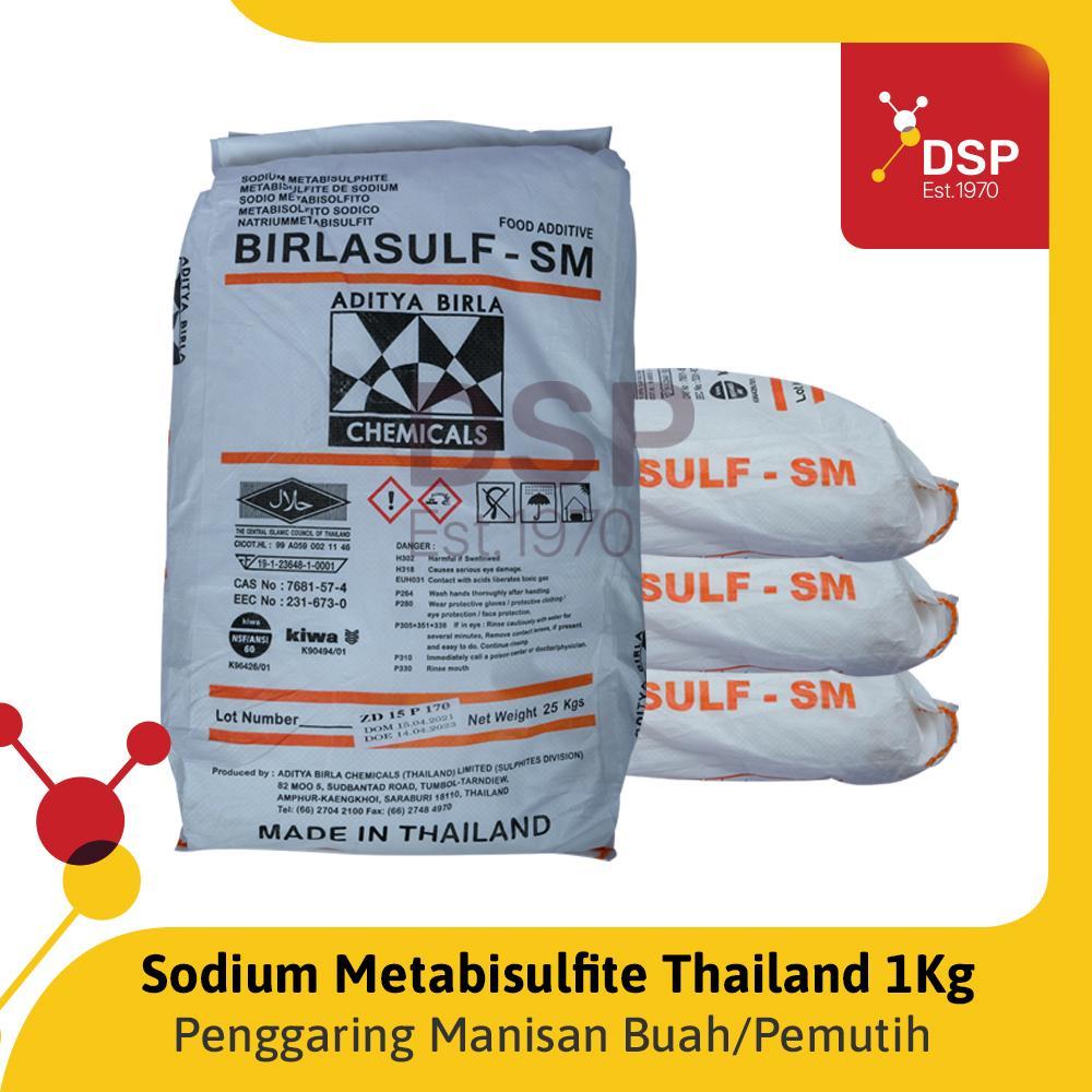 

Sodium Metabisulphite / Sodium Metabisulfite Pengawet Manisan Aditya Birla Ex. Thailand 1 Kg