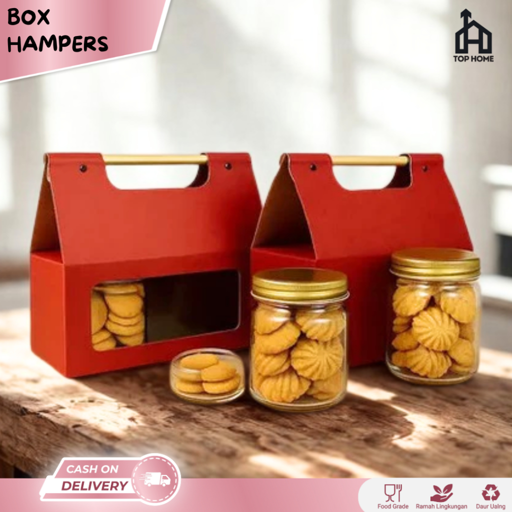 

Kotak Kado / Kotak Hampers Premium / Box Kado Hampers Elegan – Packaging Mika dengan Gagang Kayu