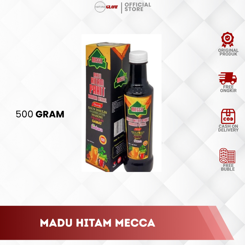 

(ORIGINAL&BERGARANSI) MADU HITAM PAHIT MECCA 1/2 kg ORIGINAL100% SOLUSI DIABETES MADU INSULIN HITAM 470GRAM