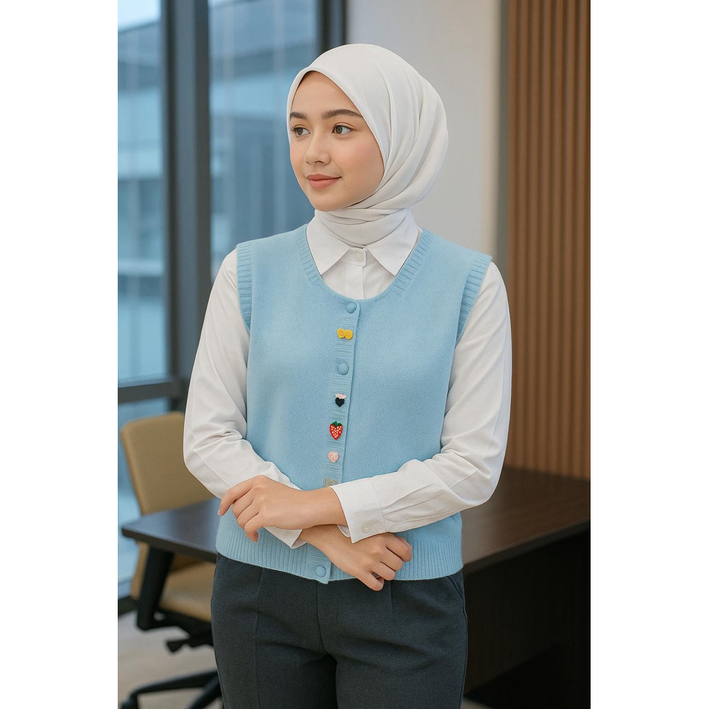 ROMPI RAJUT WANITA / OUTER KNIT / ROMPI RAJUT KANCING