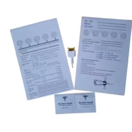 Kertas SHK Kit / Kertas Speciment SHK Kit /SHK Kit plus safety lancet dan alkohol swab