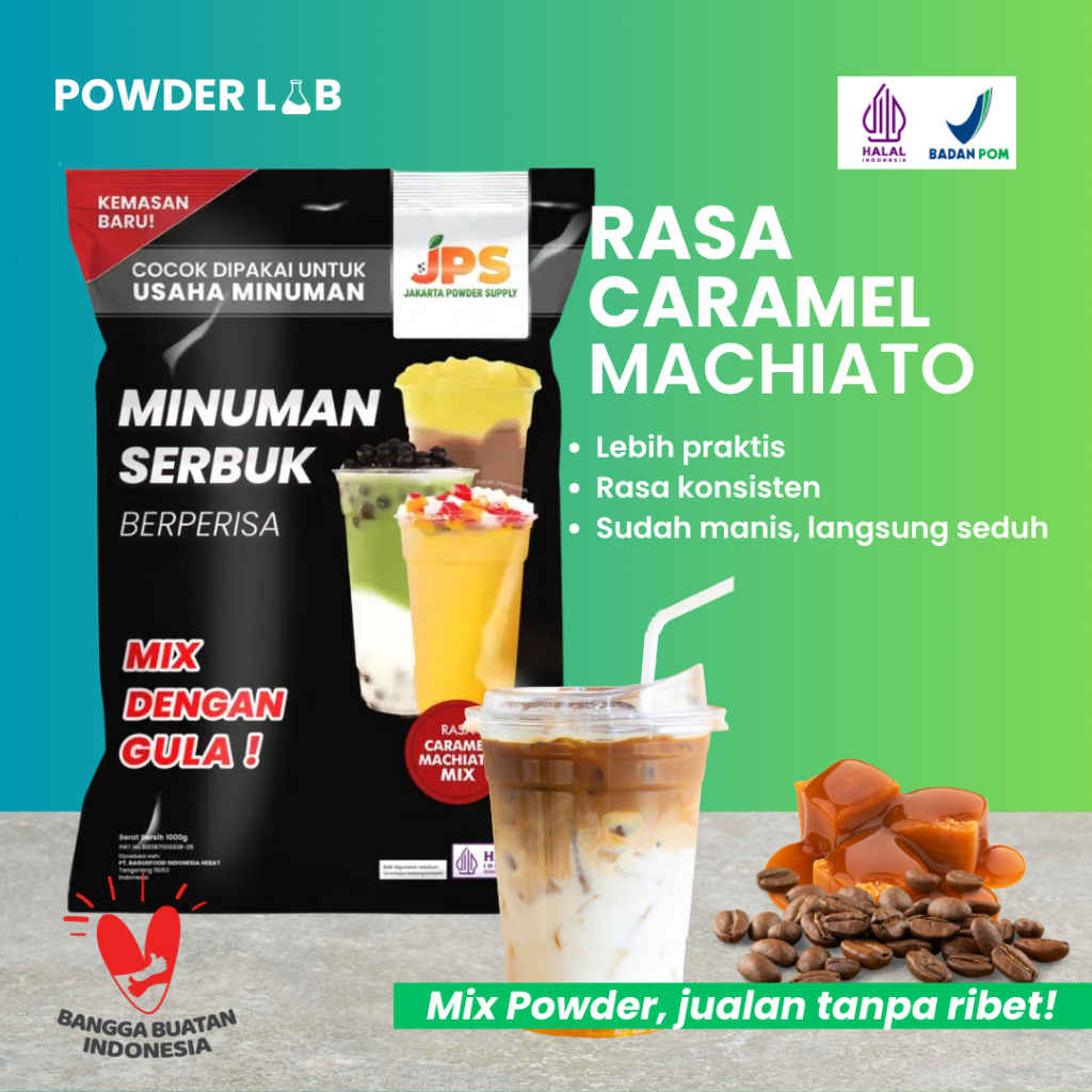 

Bubuk Minuman JPS Mix Rasa Caramel Machiato 1 KG - Powder Drink Premium Mix
