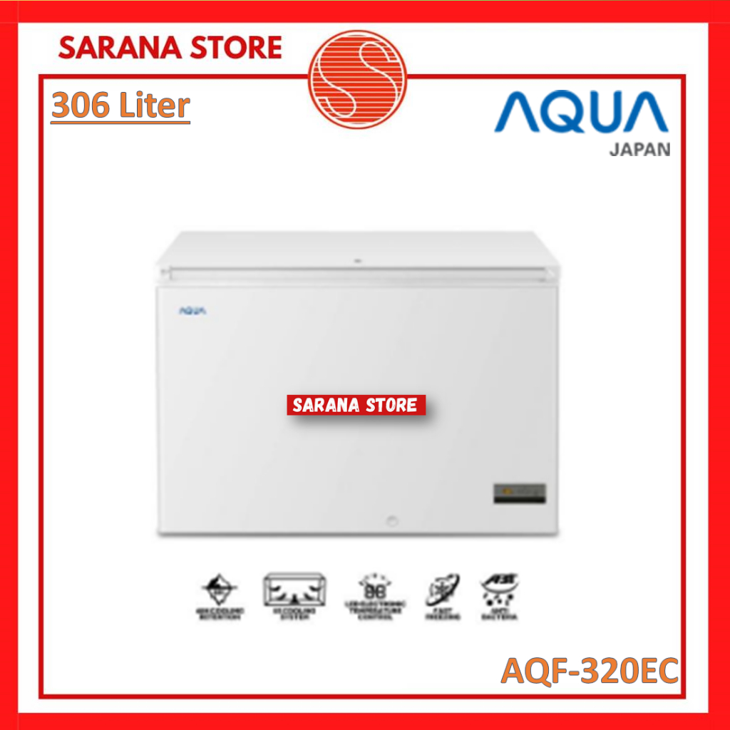 AQUA Chest Freezer 306 Liter AQF-320EC AQF320EC Freezer Box