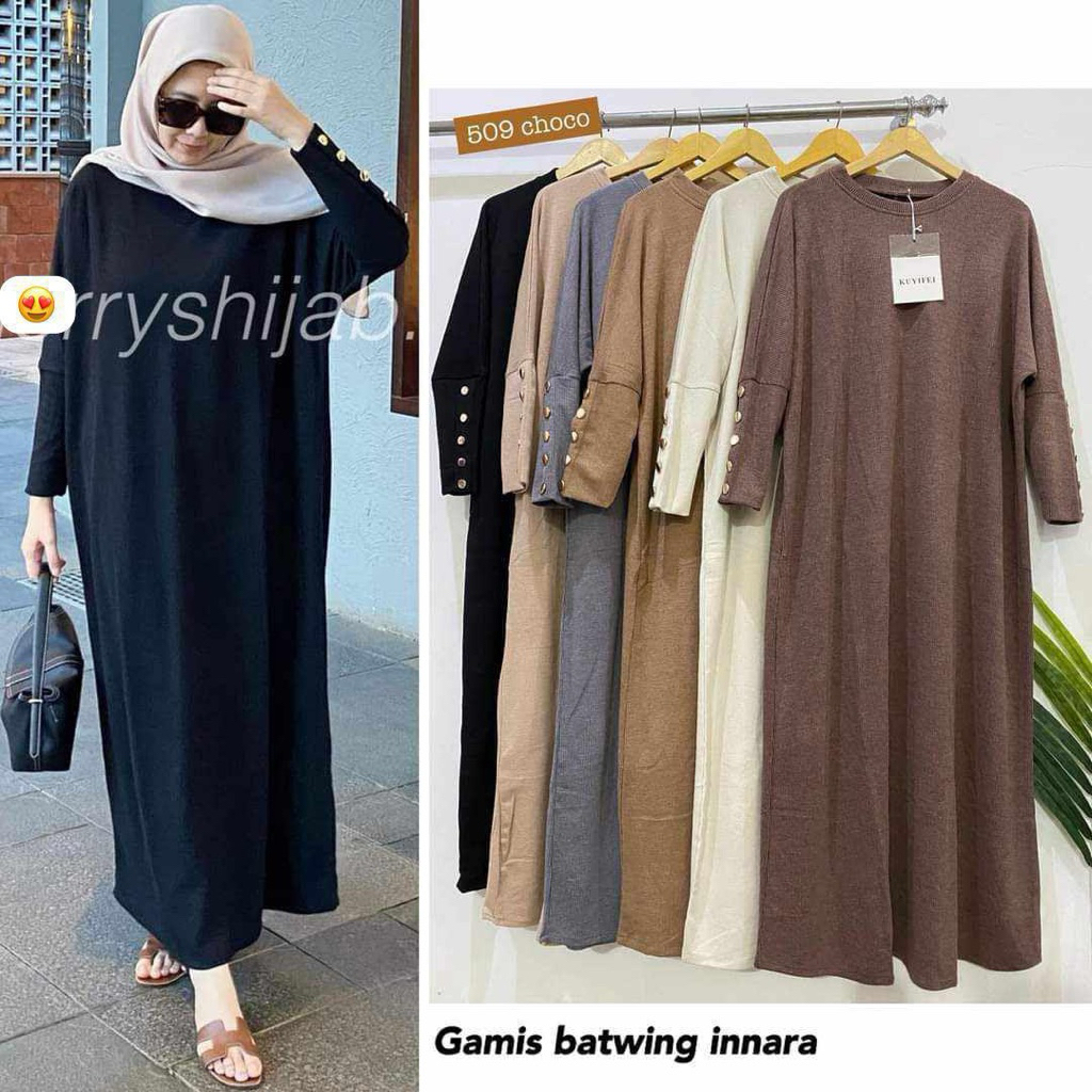 Kuyifei 509//gamis Batwing inara Kuyifei//dress kuyifei//pakaianwanitasby