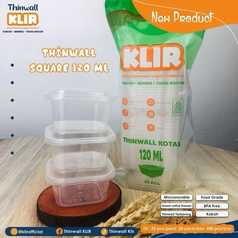 Thinwall Square Mini 120ml , 150 ml / Cup Dessert /thinwall kotak 120 Ml , 150 Ml