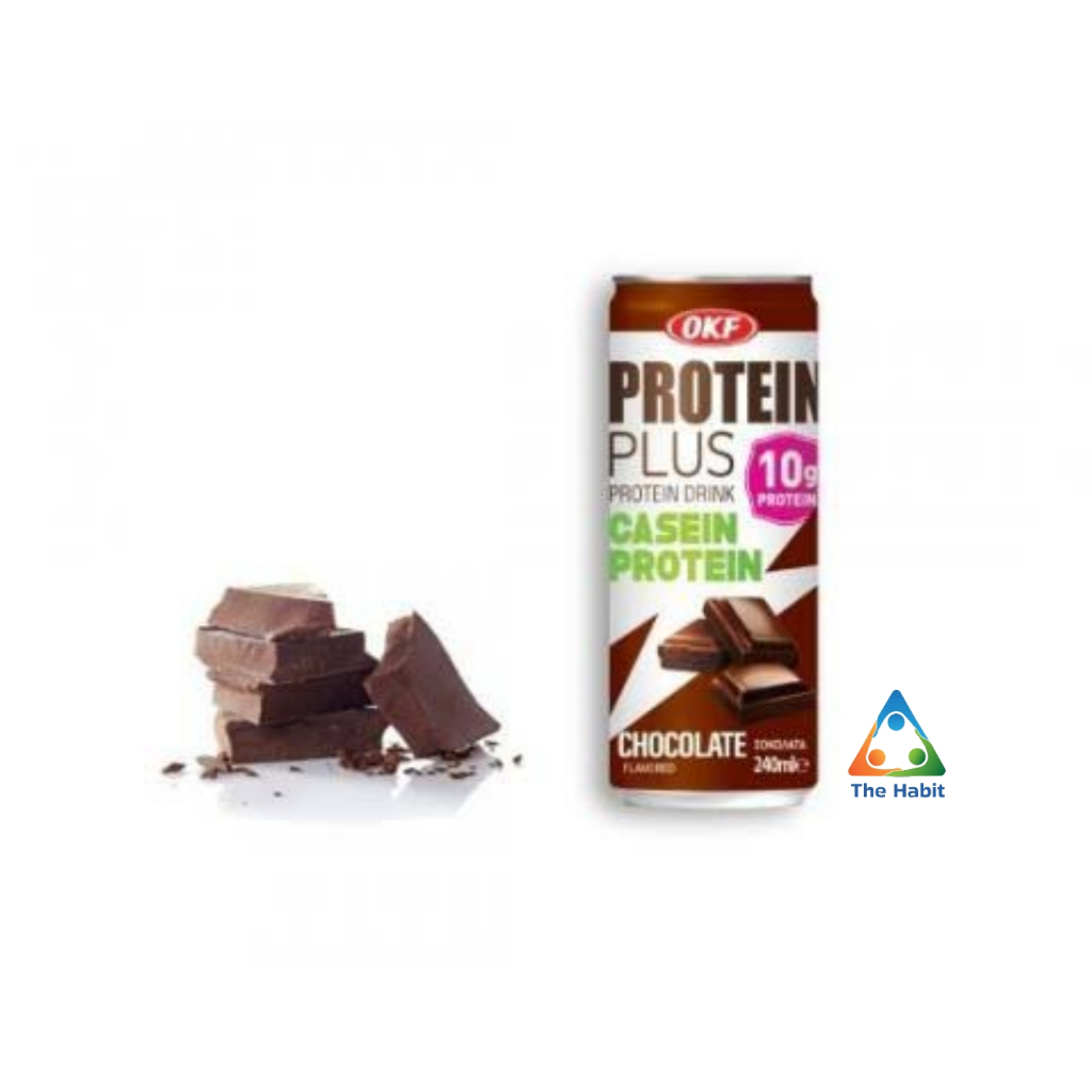 

(The Habit) OKF Protein Plus Casein Protein Minuman Chocolate 240ml / Protein Drink