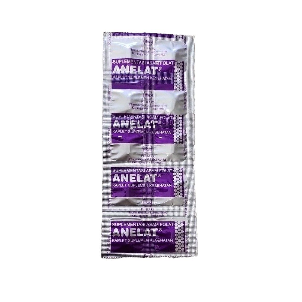 Anelat Strip isi 10 Kaplet - Suplemen Asam Folat [JAKSEL]