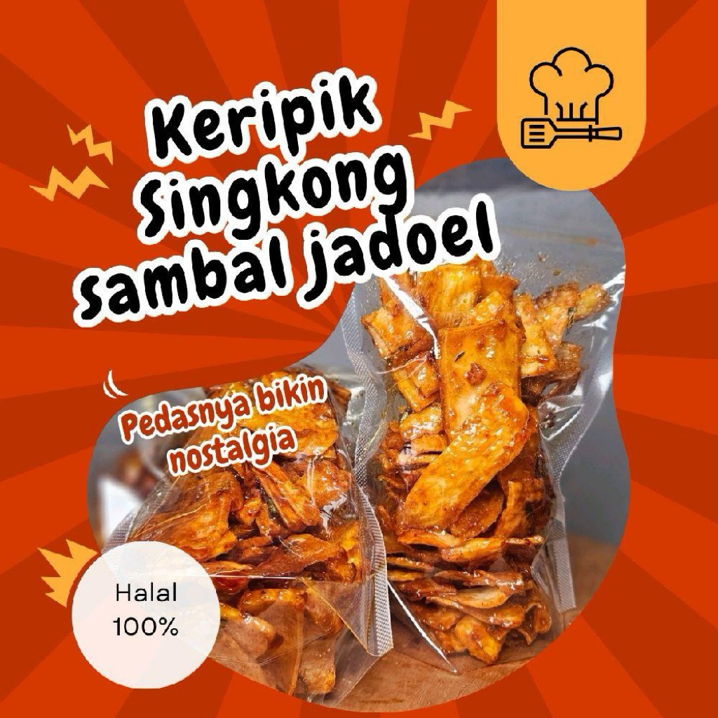

keripik singkong sambal jadul