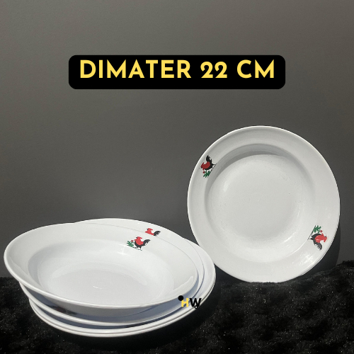 Piring makan ayam jago plastik Piring Makan / Piring Plastik / Piring Hajatan / Piring Viral piring 