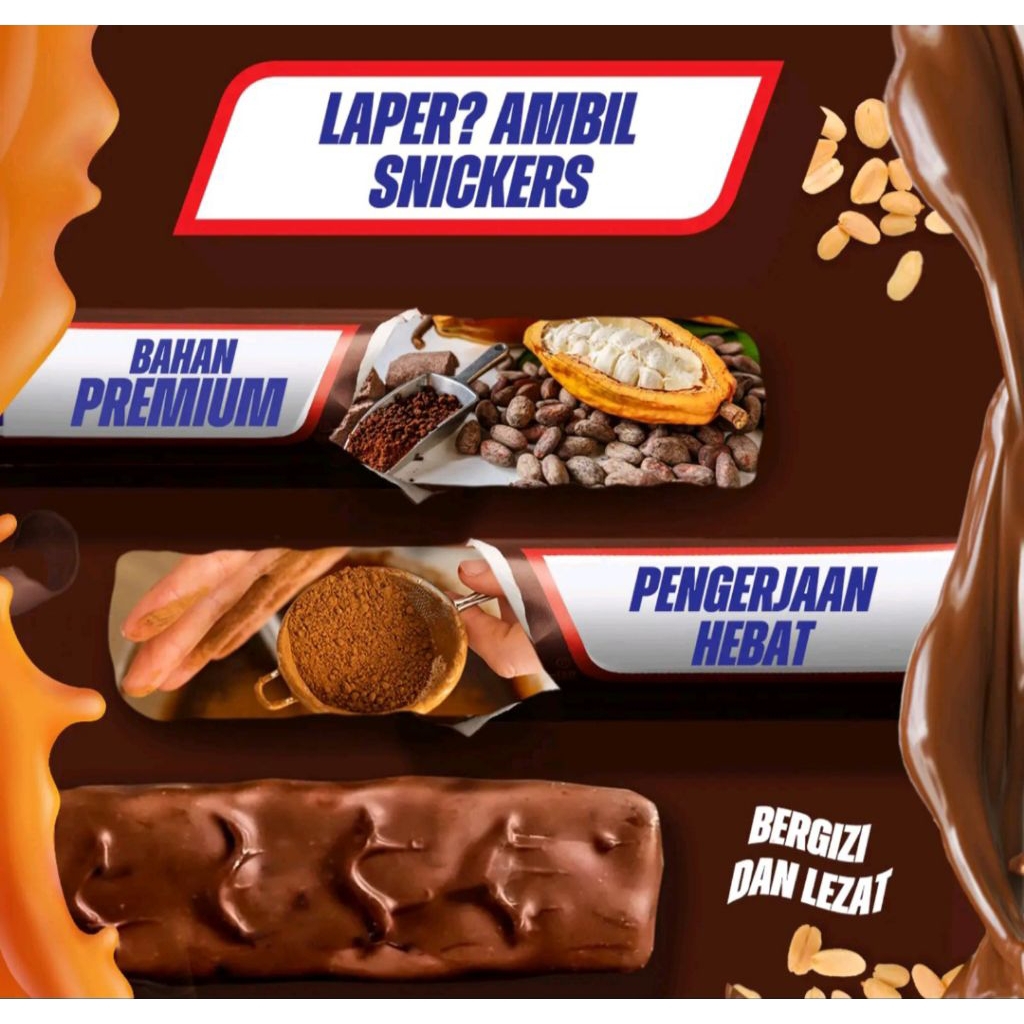 

SNICKERS PEANUT 35gr isi 24