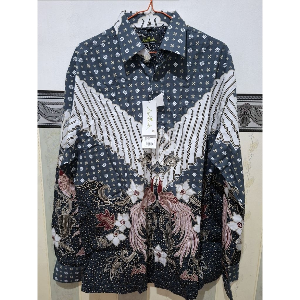 NEW Kemeja Batik Agrapana Katun Pria XL