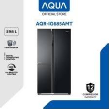 <KSE> KULKAS 4 PINTU AQUA AQR IG525AM/AQR IG645AM/ AQR IG685AMT (GB) MULTIDOOR INVERTER GLASS DOOR