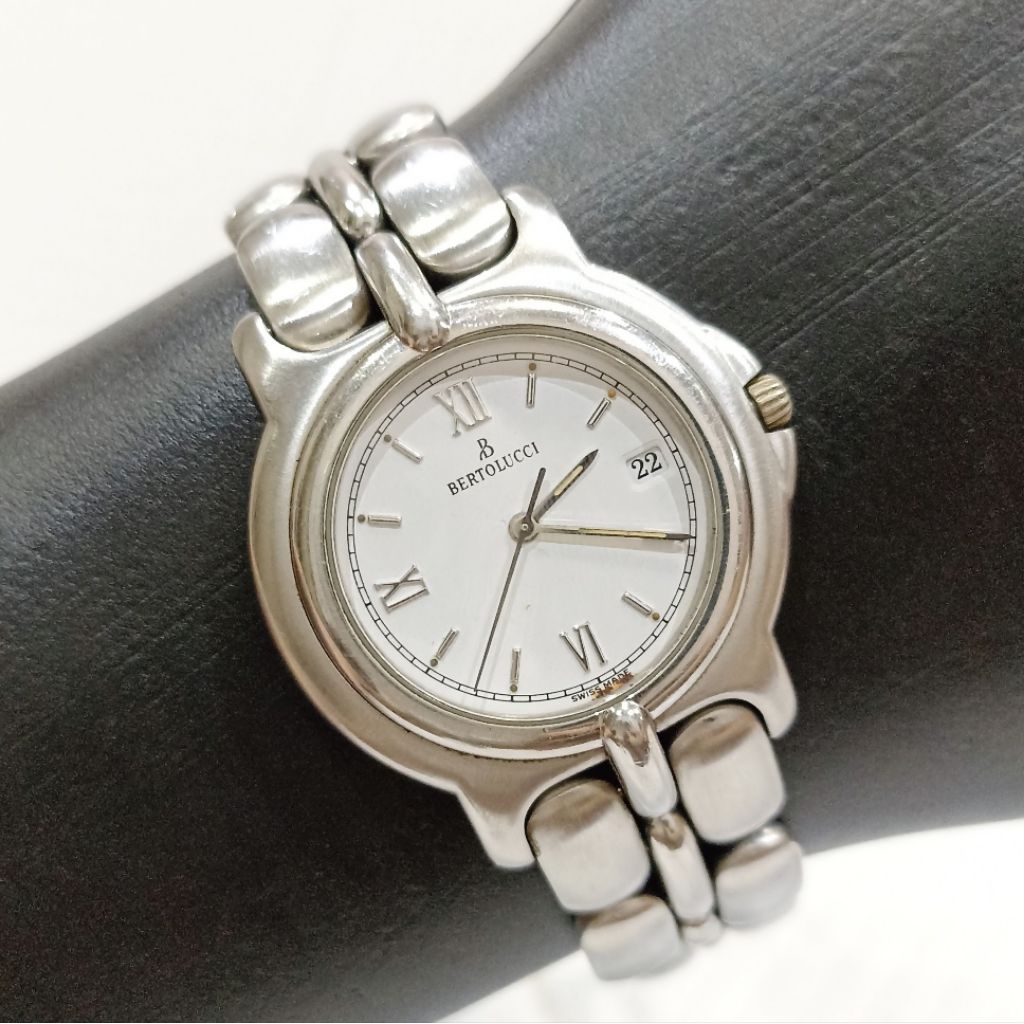 Jam Tangan Bertolucci Pulchra B-Classic Quartz Watch Antik Kuno Langka Kolektor Vintage Bekas