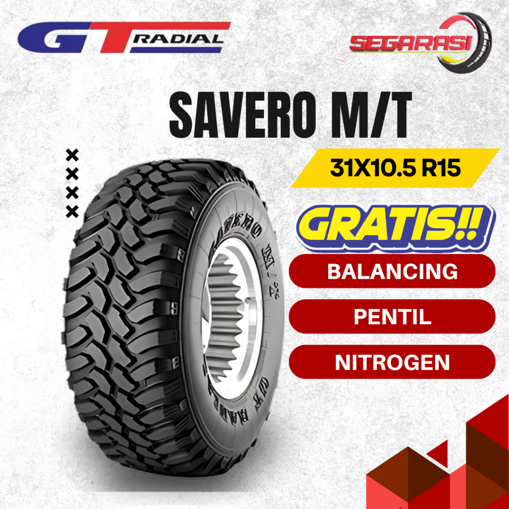 GT Radial SAVERO M/T 31X10.5 R15 Ban Off Road GT Radial Ring 15