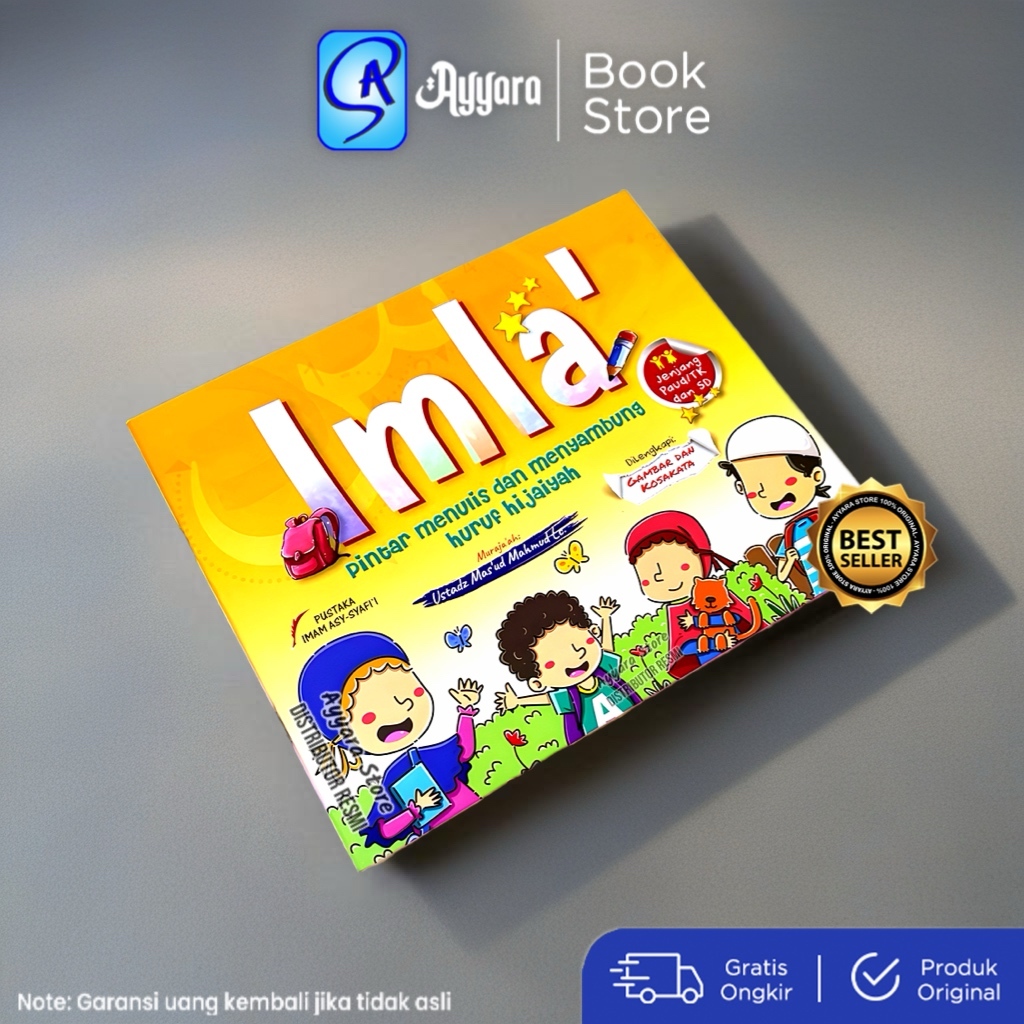 Buku Anak Imla' - Pintar Menulis Dan Menyambung Huruf Hijaiyah - Pustaka Imam Asy Syafii