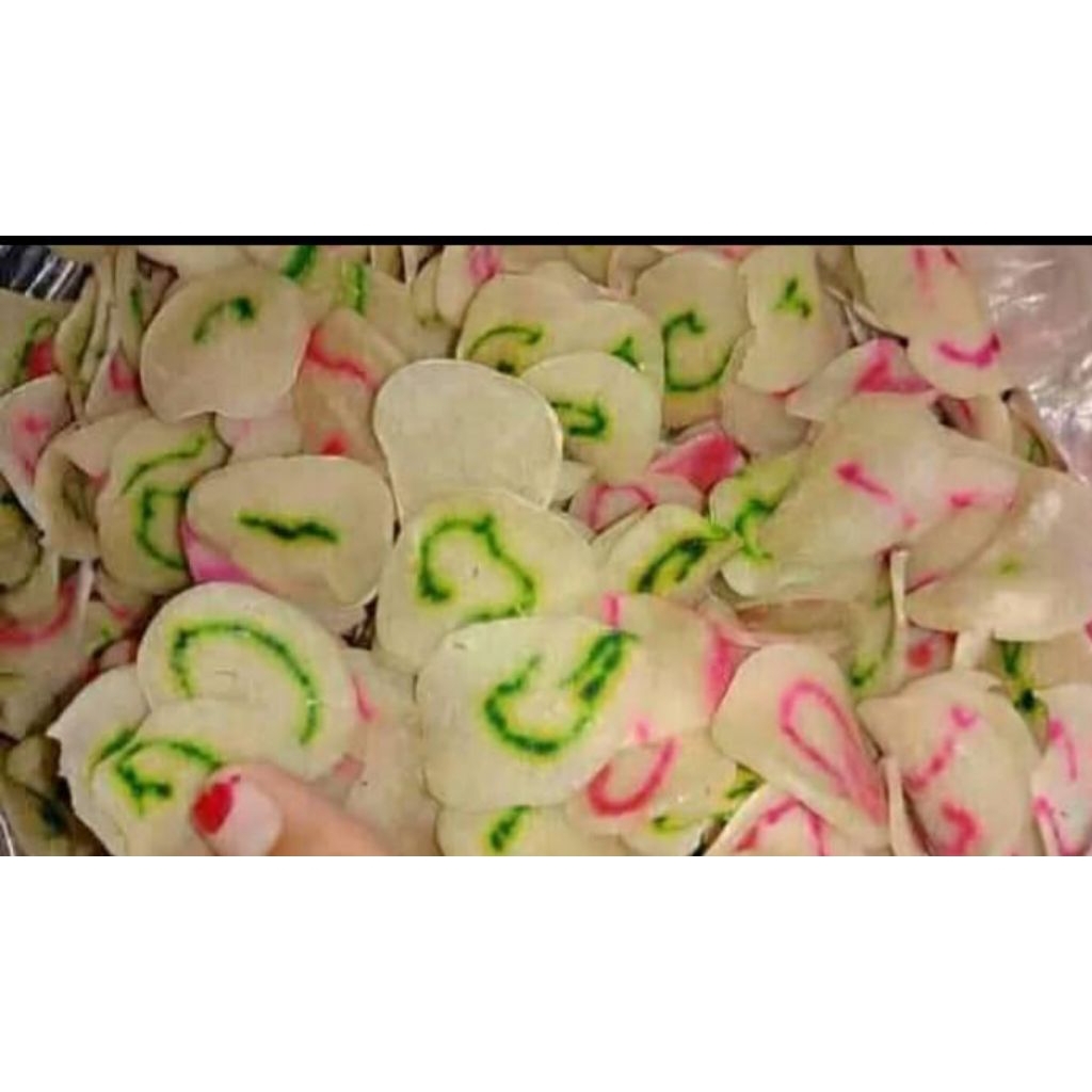 

keripik uli mentah warna warni