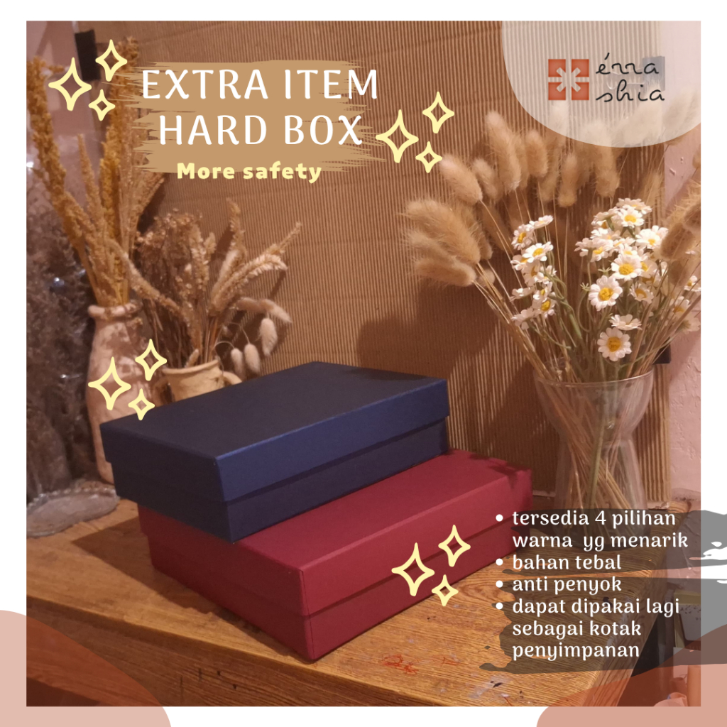 

Extra Item Upgrade | Hard Box Premium | Box kado Hadiah Flip Box + Pita | errashia.id