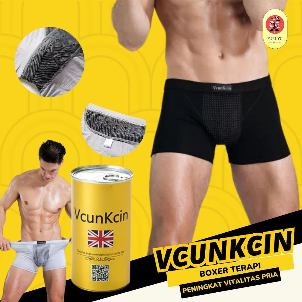 Celana Dalam Boxer Premium VcunKcin Original CD Kesehatan Pria Anti Bakteri & Bau