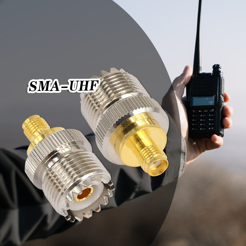 Konektor SMA Female To UHF Female Untuk Sambungan HT ke Antena Luar