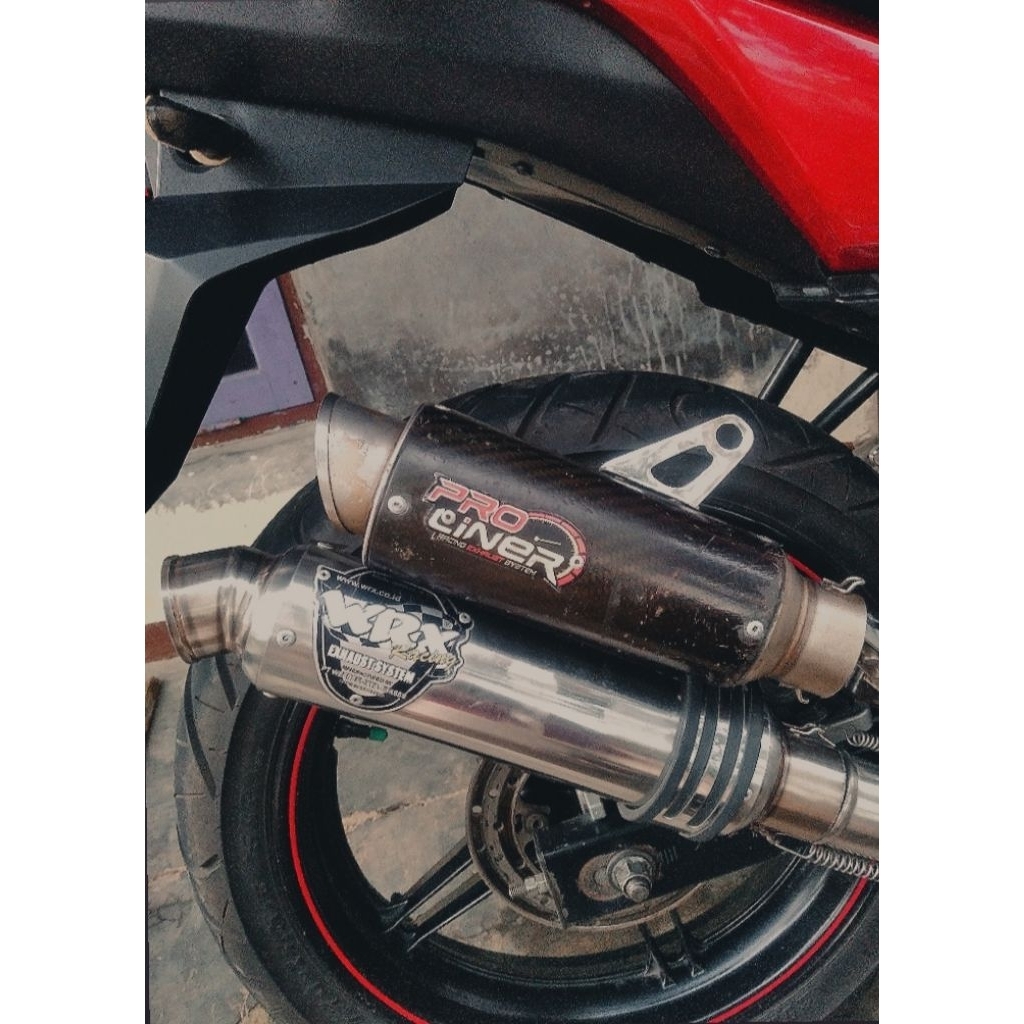 silincer Wrx Gp5 K1 ori dan silincr proliner tipe short carbon ori