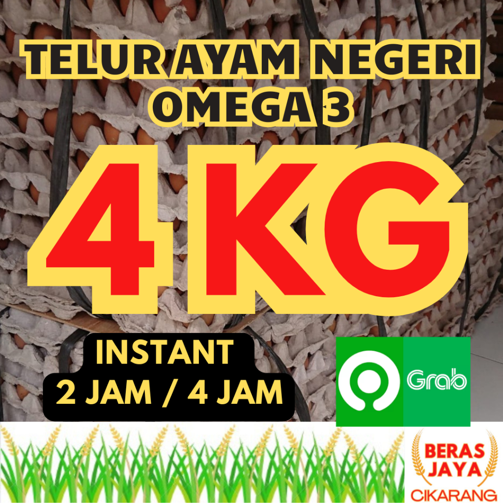 

(SPESIAL SALE SHOPEE!!) Promoo Telur Ayam Negeri Omega 3 Asli Segar Terjamin Garansi 4 kg Murah