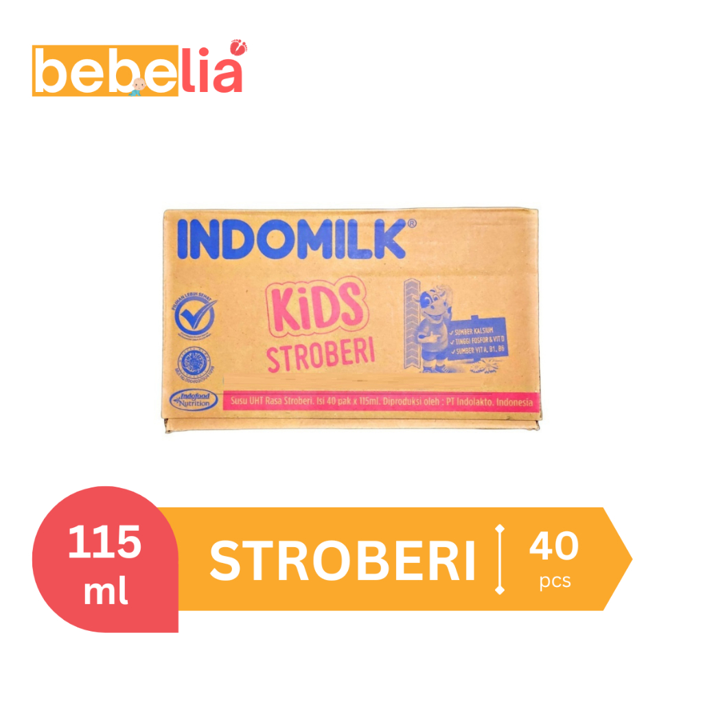 

Indomilk Kids Susu UHT Stroberi 115 ml 1 dus isi 40 pcs Khusus Pengiriman Standar & Kargo Free Bubble Wrap & Kardus