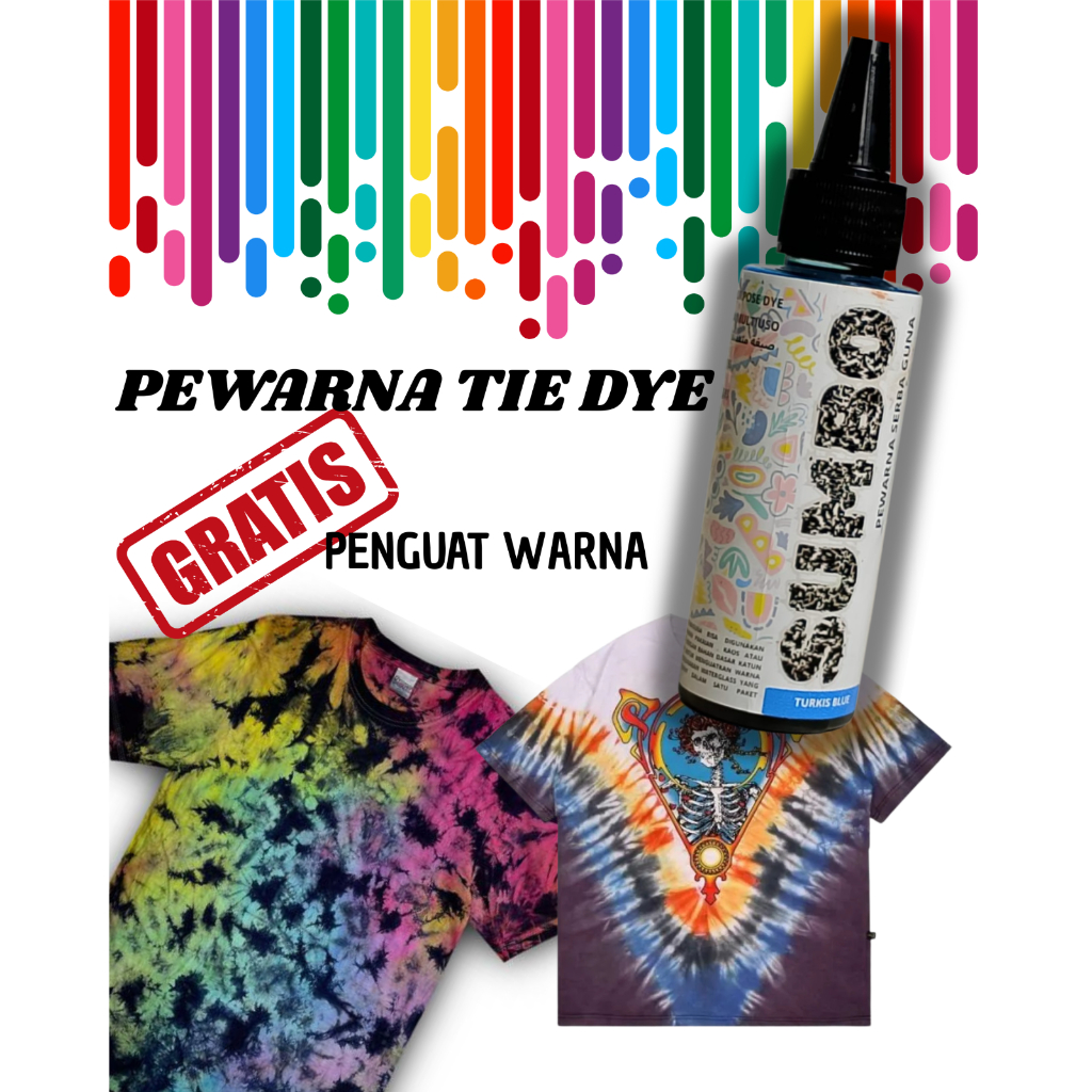 

PEWARNA TIE DYE. PEWARNA TEXTILE ANTI LUNTUR