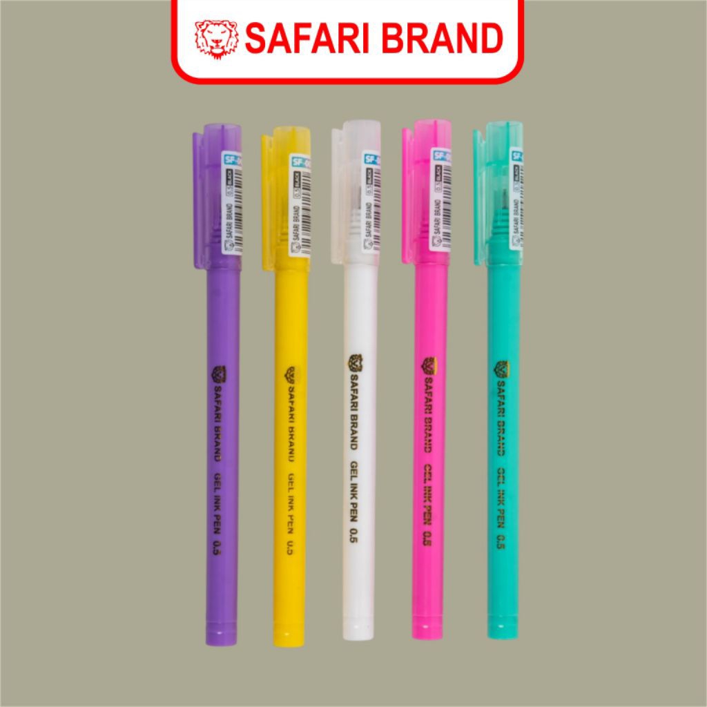 

(BULPEN SAFARI MINI MACAROON SF-007) Bulpen Gel Tutup Warna Warni merk Safari Brand
