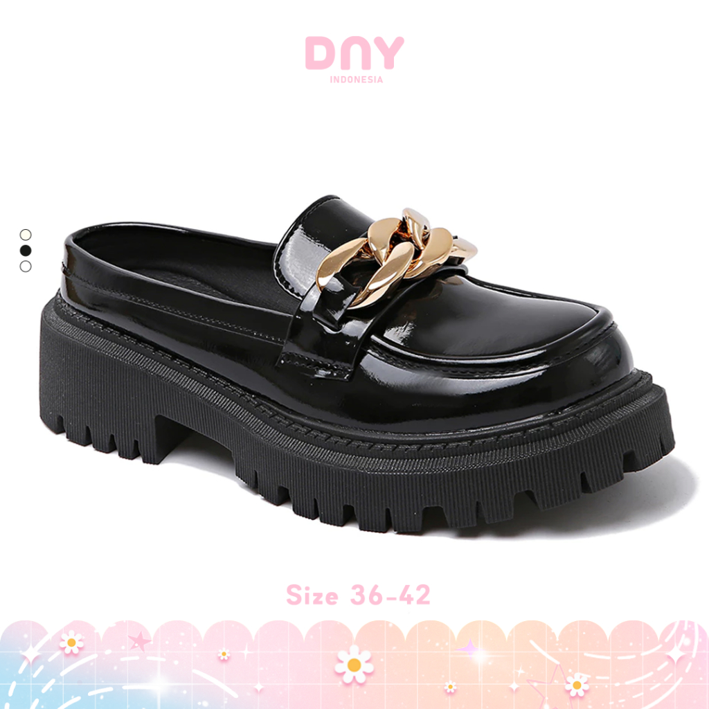 Sepatu DNY Sandal Kerja Wanita Sepatu Sendal Cewek Sandal Selop Sendal Docmart Perempuan Selop 0491
