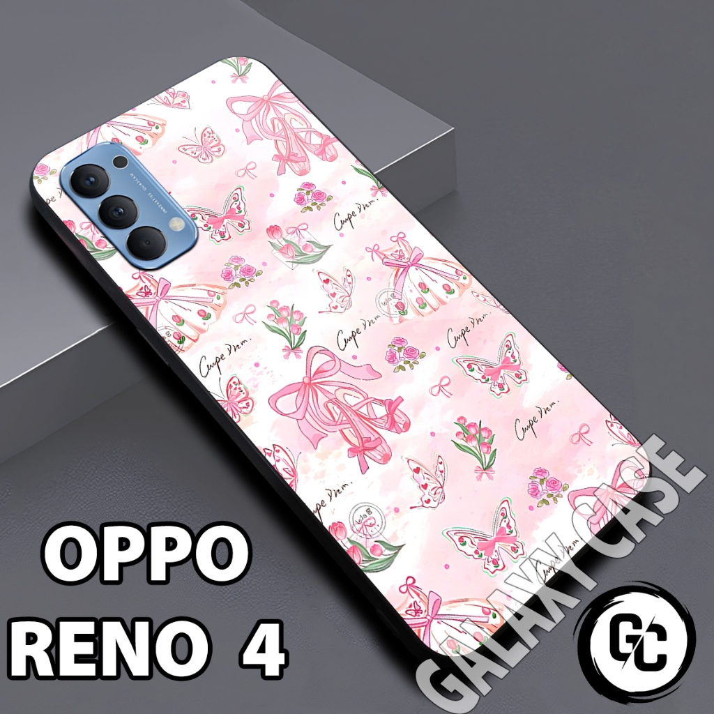 Softcase glossy OPPO RENO 4/Case OPPO RENO 4 Cewek/case RENO 4 glitter/casing/case hp OPPO RENO 4