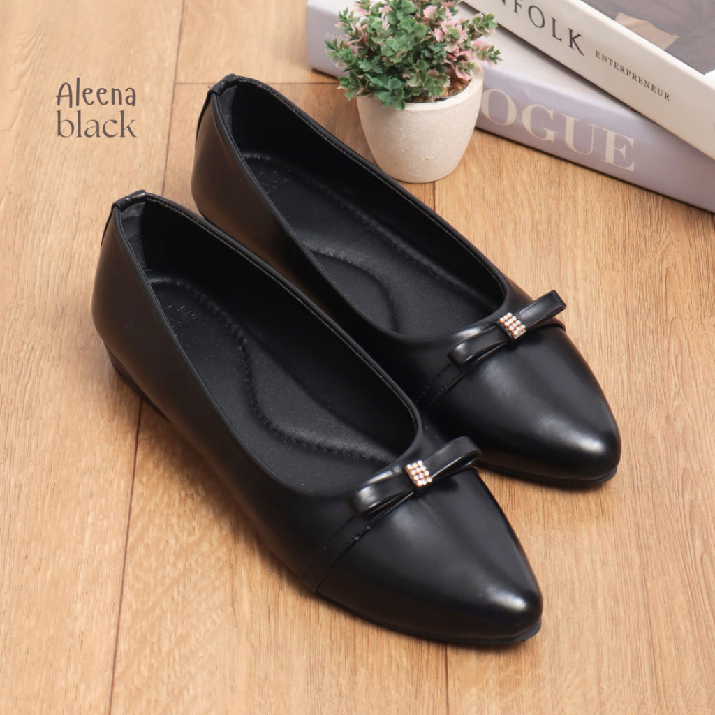 KOWALA Aleena Sepatu Pantofel Kerja Wanita Hak 2 CM