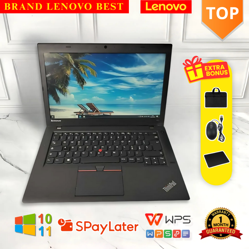 Laptop Lenovo Thinkpad T450 T450s Core i5/i7 GEN 5 Layar 14" inch  Mulus dan bergaransi