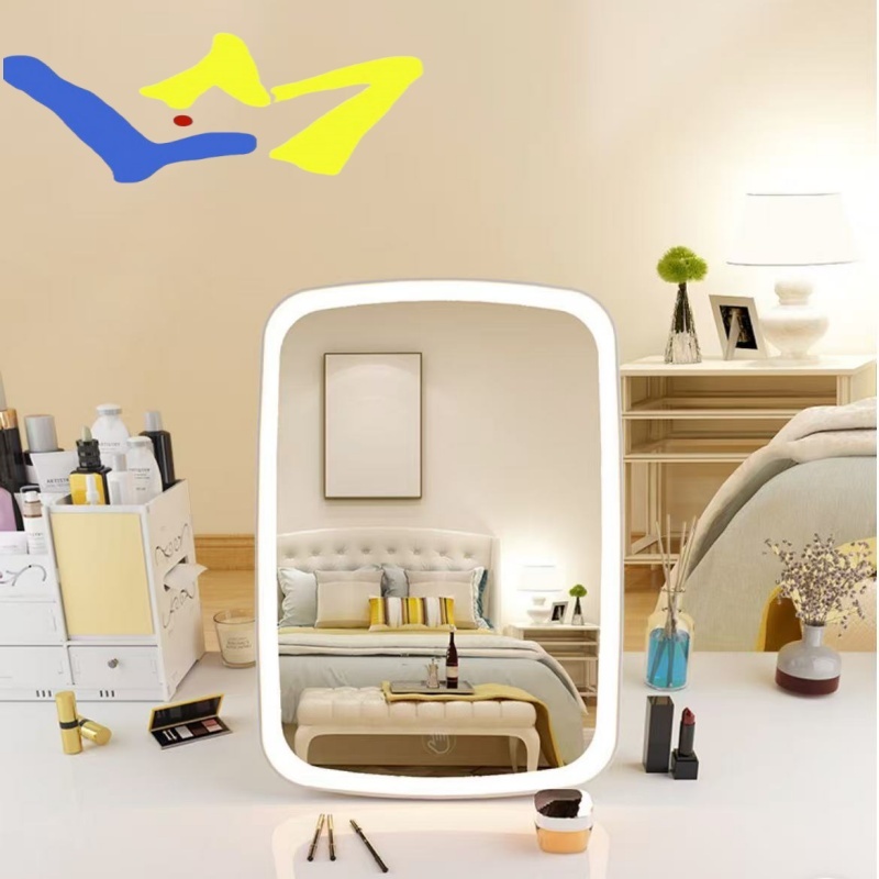 Mirror Touch Screen Led / Cermin Lampu LED Rechargeable Tombol Touch Screen / Kaca Cermin Make Up