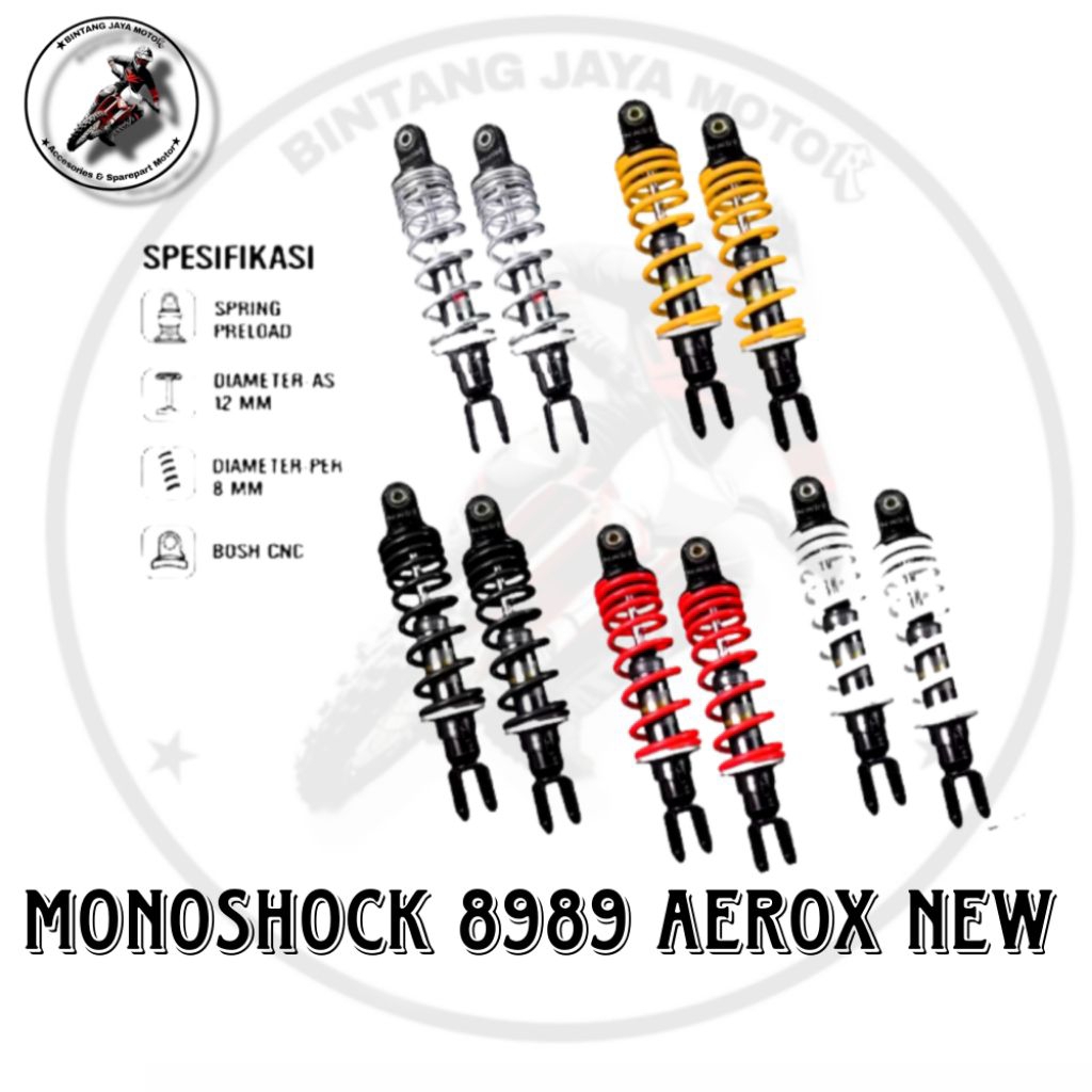 Shockbreaker Aerox New Setelan 8989 " Original Scarlet "