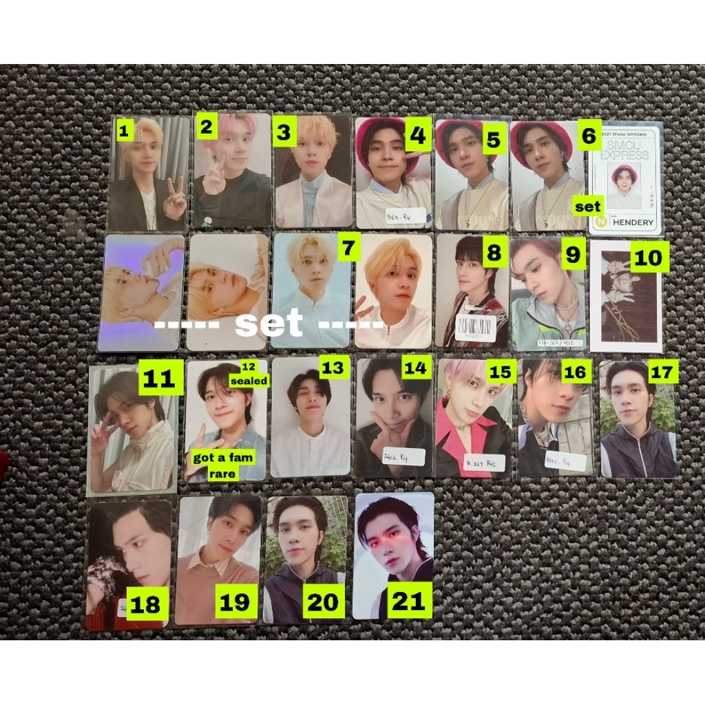 photocard murah wayv nct hendery dilan photocard RARE got a fam sealed smcu smtown holiday ar jewel 