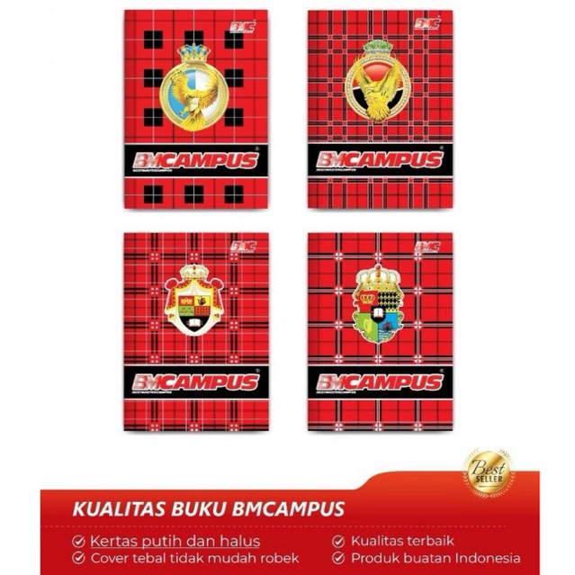 

(10 pcs) Buku Tulis Boxy BMCampus 36 Lembar/42 Lembar/50 Lembar / Buku Tulis Ukuran Besar Buku Sekolah Kantor