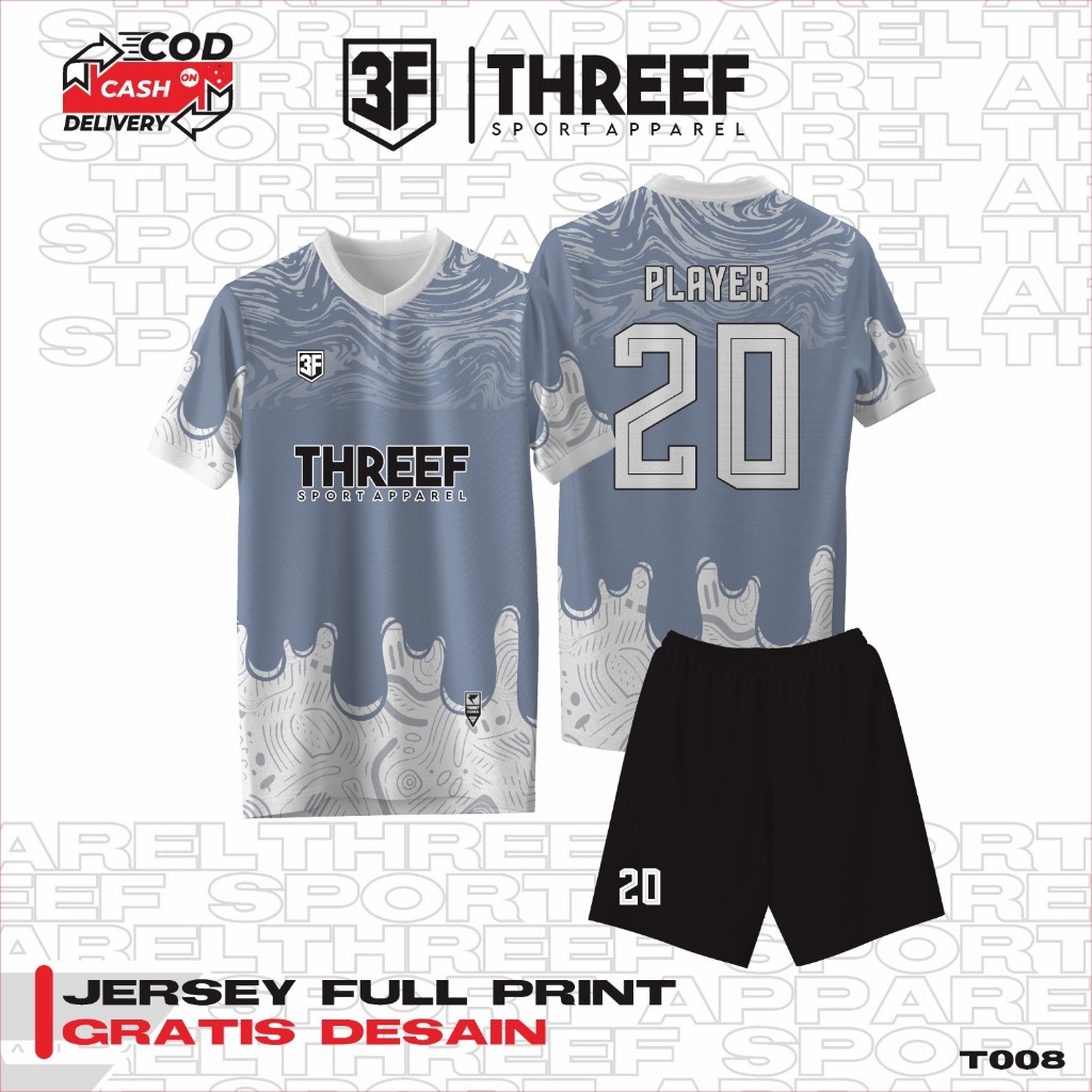 Jersey Futsal Custom Jersey Bola Custom Baju Bola Baju Futsal Nama + Nomor