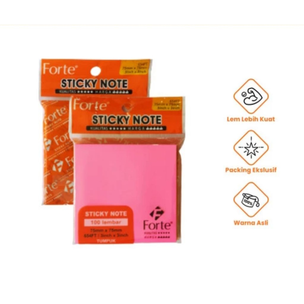 

sticky note 75 x 75 mm warna campur