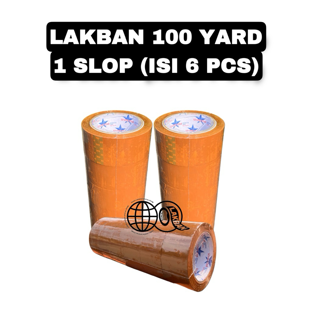 

Lakban Coklat Panjang 100 Yard 2 Inch 45 mm 1 Slop (isi 6 pcs)