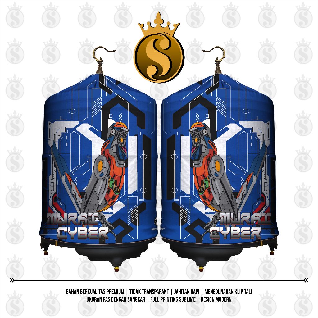 KERODONG FULL PRINTING SANGKAR MURAI - MURAI CYBER