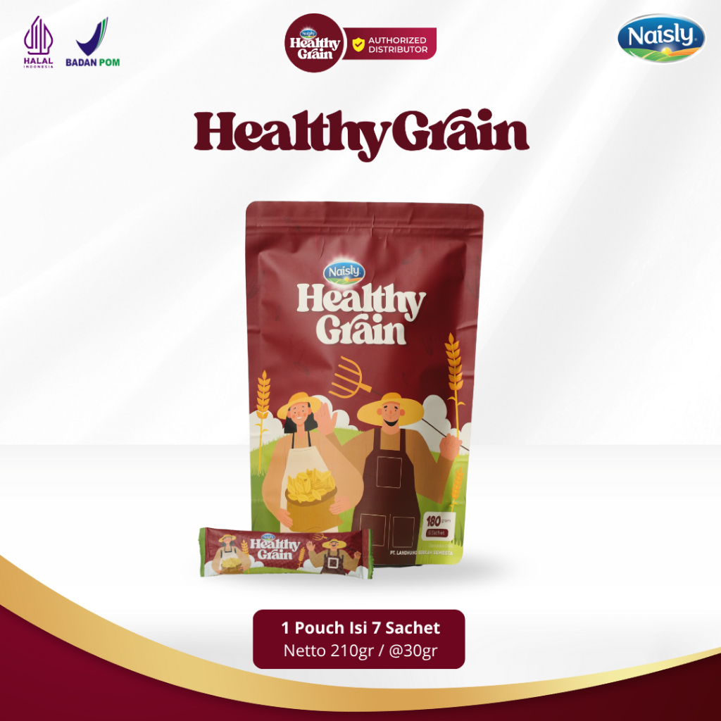 

Healthy Grain - Herbal Multigrain untuk Hipertensi Kolesterol & Cegah Stroke 1 Pouch