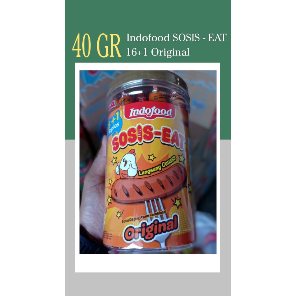 

(16 Bonus 1) Indofood SOSIS - EAT Jumbo rasa Original