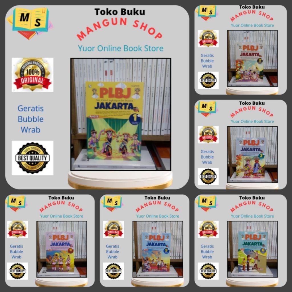 Buku PLBJ Jakarta SD Kelas 1,2,3,4,5,6 Kurikulum Merdeka Tiga Serangkai