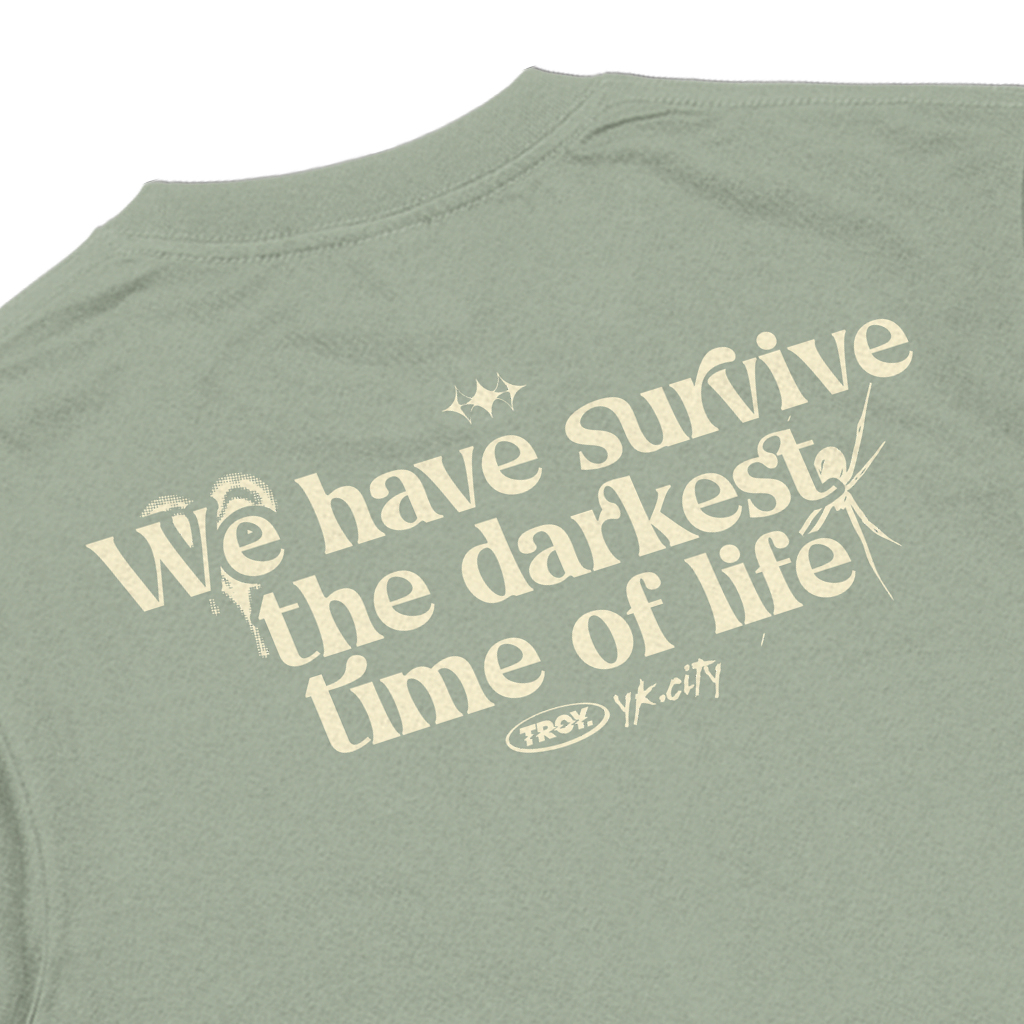 Troy Company T-shirt Sage Green Time Of Life - Kaos Lengan Pendek Kaos Hijau Sage MTD 3158
