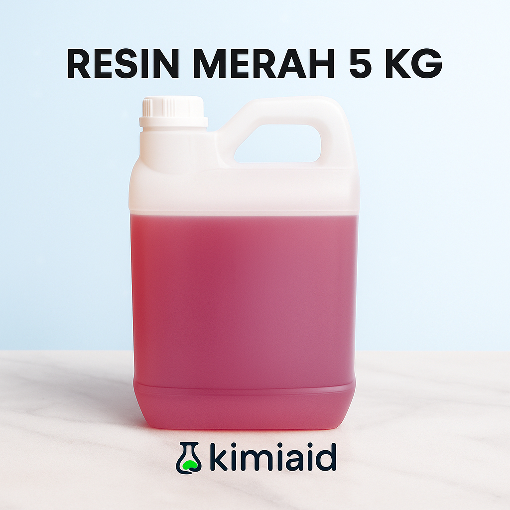 Resin Merah 5 Kg - Kerajinan Tangan - Resin Yukalac Merah - Resin Fiberglass Moulding Industri Epoxy