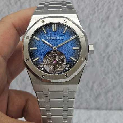 JAM TANGAN AUPIGE TOURBILLON SWISS AUTOMATIC MANUAL WINDING DIAL BLUE AP TOURBILLON 41MM