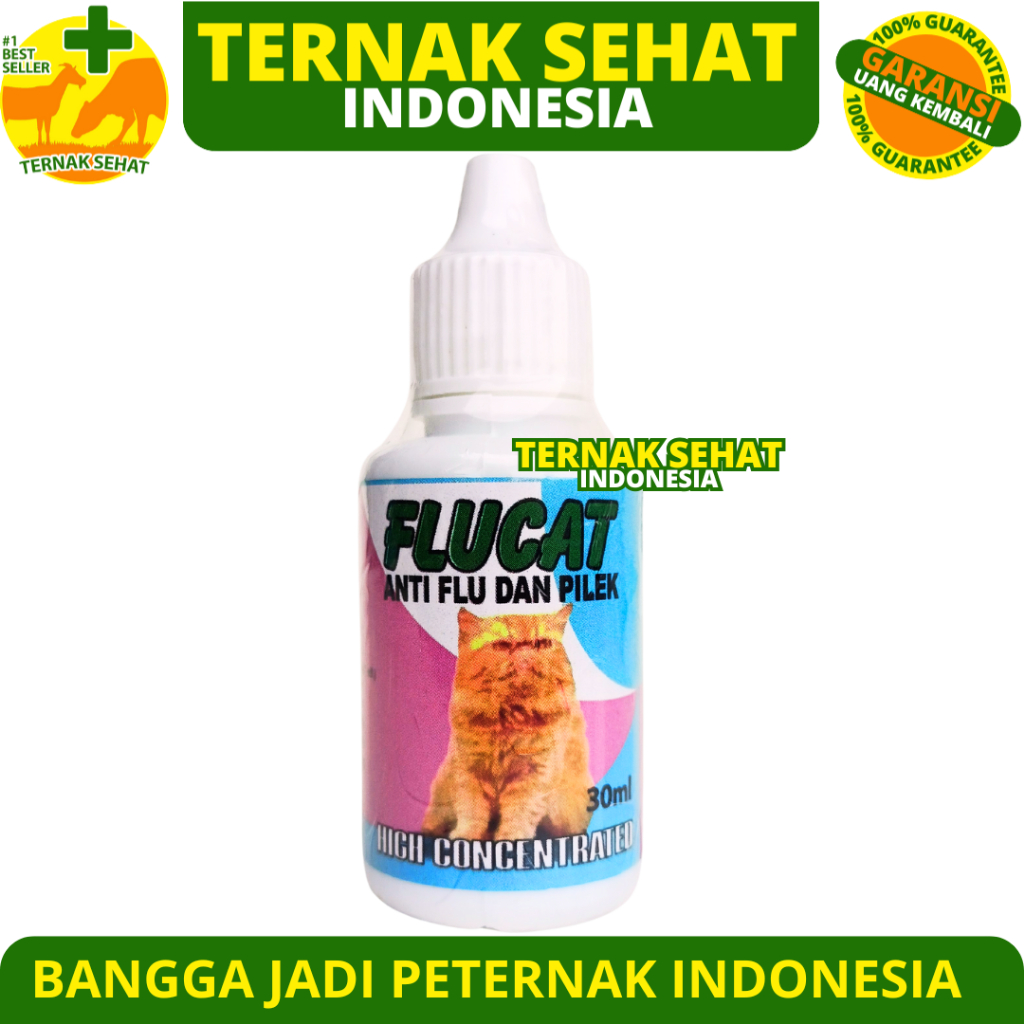 FLU CAT 30 ml - Obat Batuk Pilek untuk Kucing - Anti Flu dan Pilek Kucing