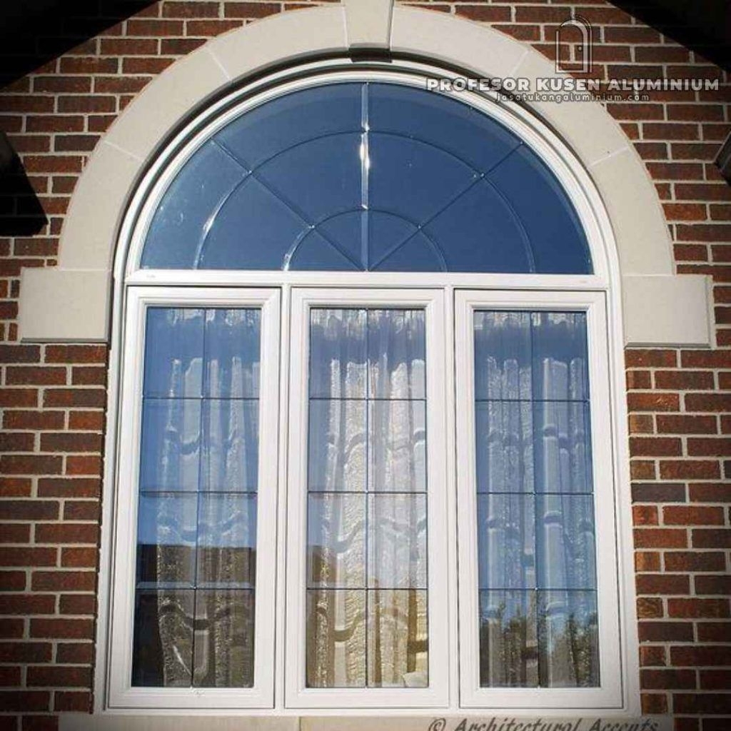 pintu lengkung aluminium