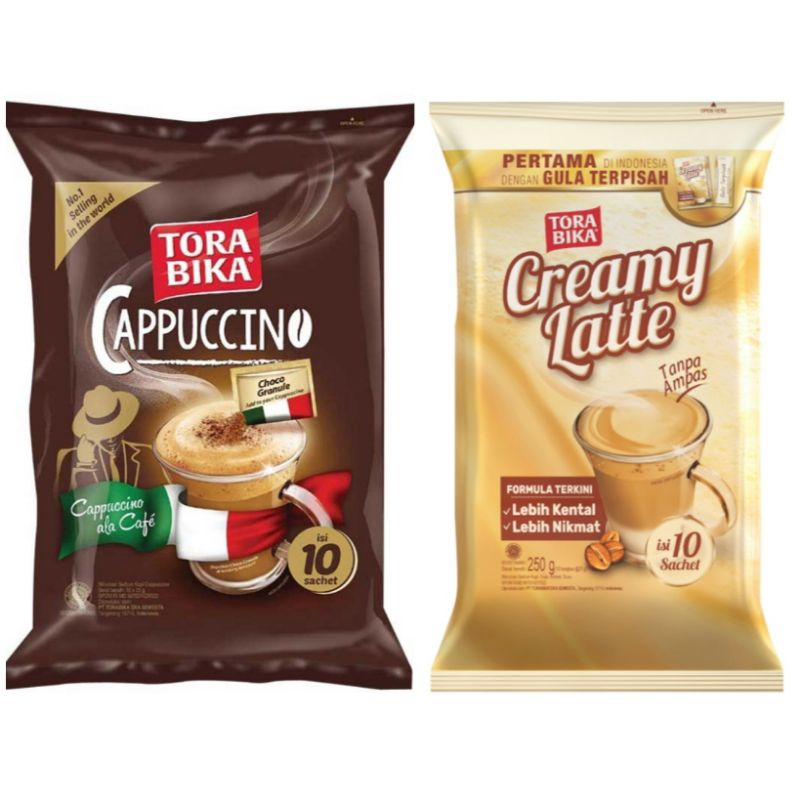 

Torabika Cappuccino & Creamy Latte Renceng @10pcs