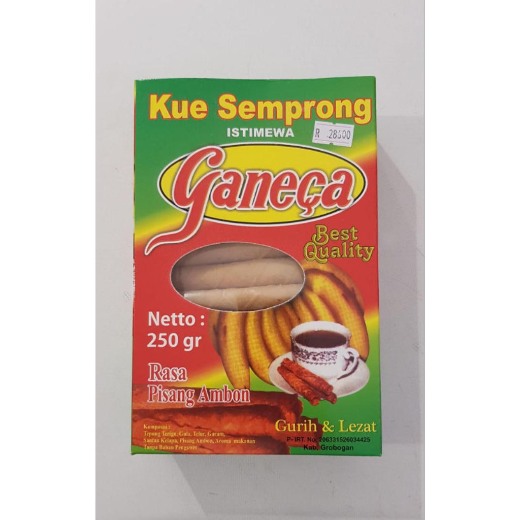 

Ganeca Kue Semprong Pisang Ambon 250 gr